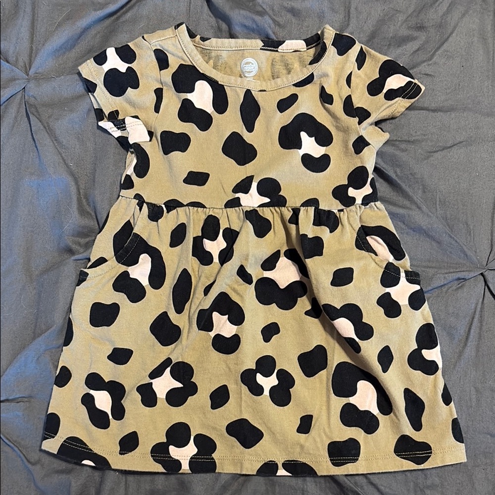 Stylish Leopard Print Kids Dress